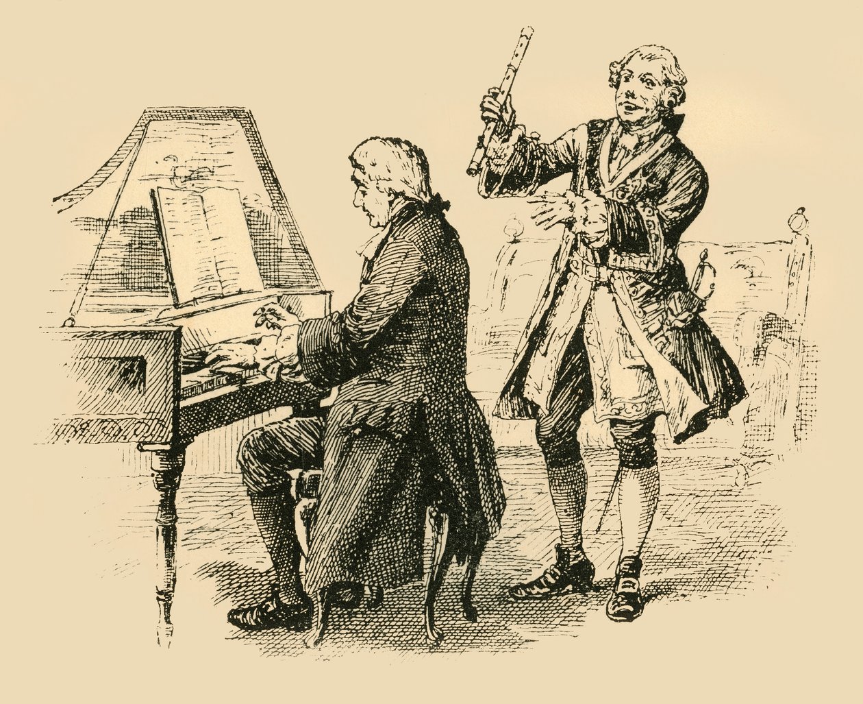 O rei exclamou repetidamente: Apenas um Bach! Apenas um Bach! 1907. de Unbekannt