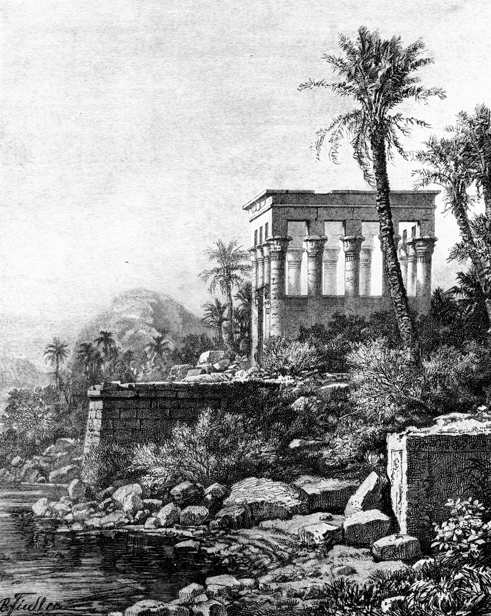 O Quiosque, Templo de Philae, Egito, 1881 de Unbekannt