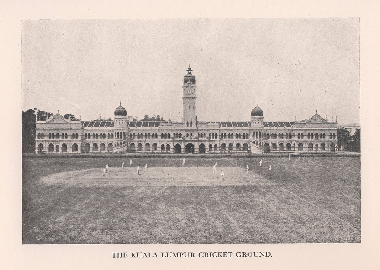 O Kuala Lumpur Cricket Ground, Malásia, 1912. de Unbekannt