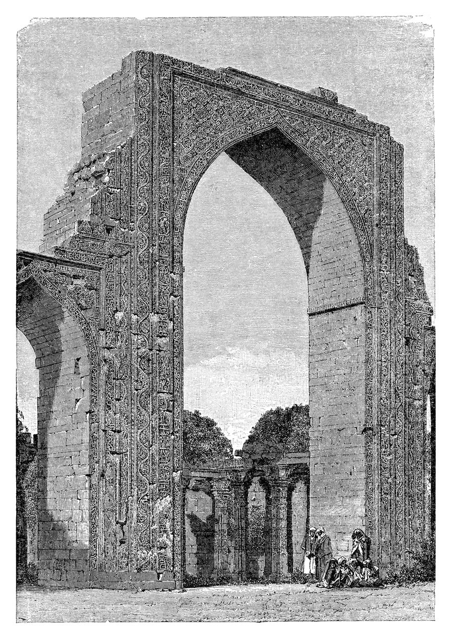 Mesquita Kutal, distrito de Delhi, Índia, 1895 de Unbekannt