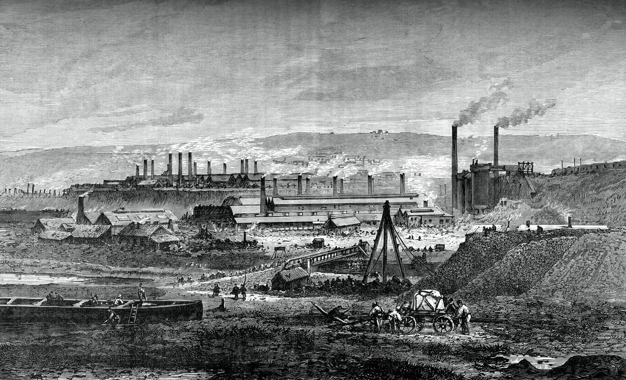 As siderúrgicas Landore Siemens, c1880 de Unbekannt