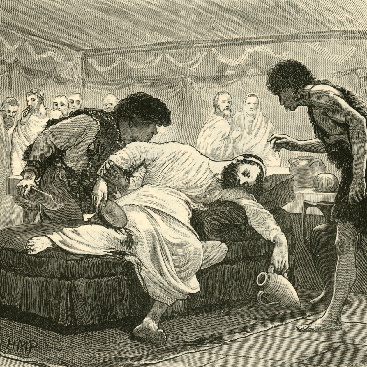 O Último Banquete de Sertório, 1890. de Unbekannt