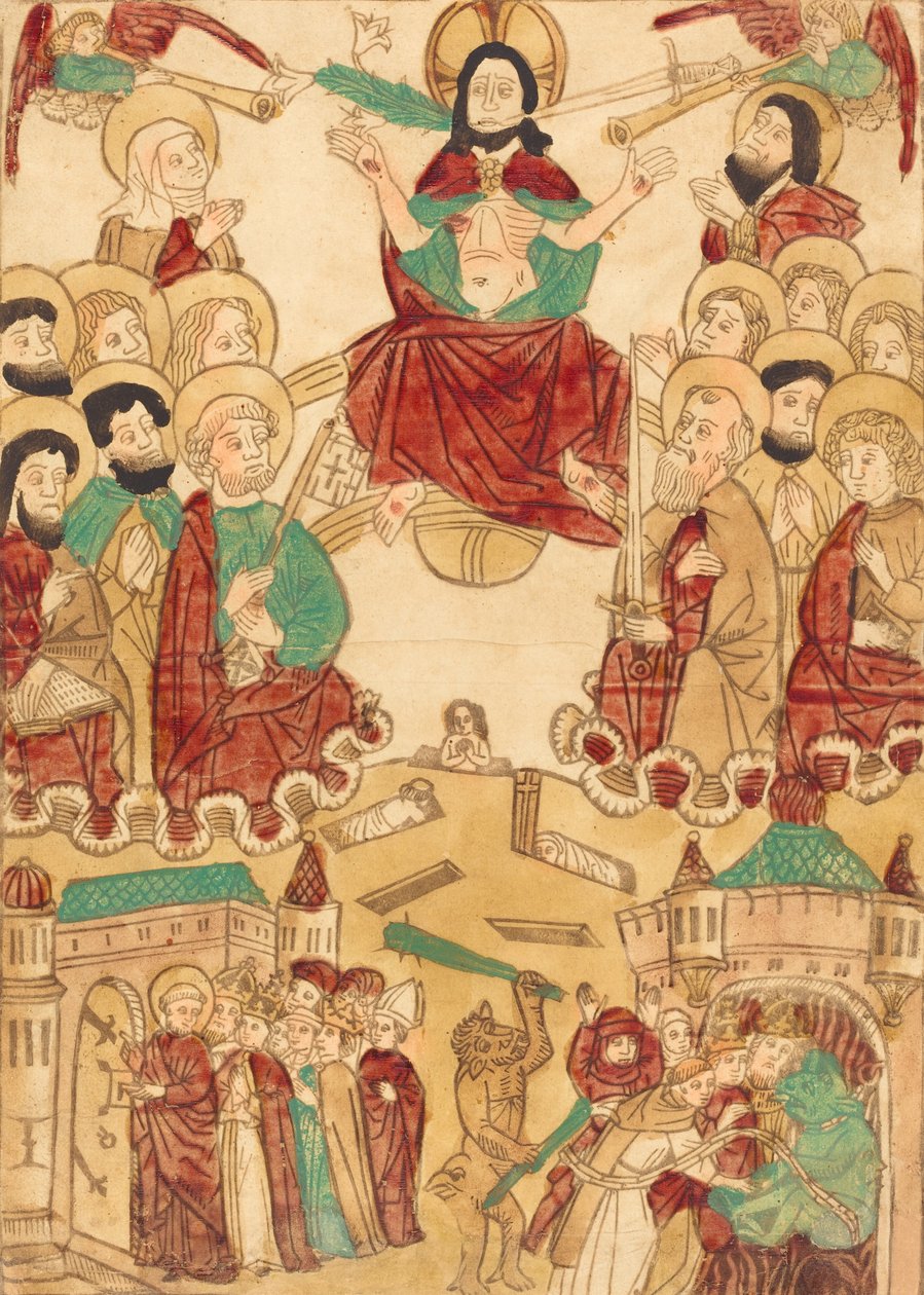 O Juízo Final com os Apóstolos, c. 1460. de Unbekannt
