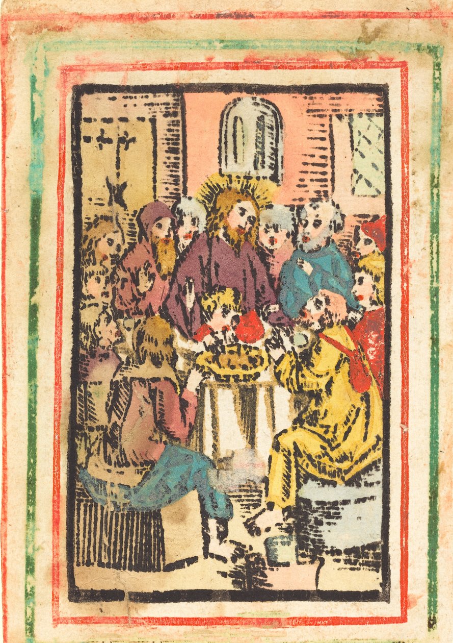 A Última Ceia, c. 14801500. de Unbekannt