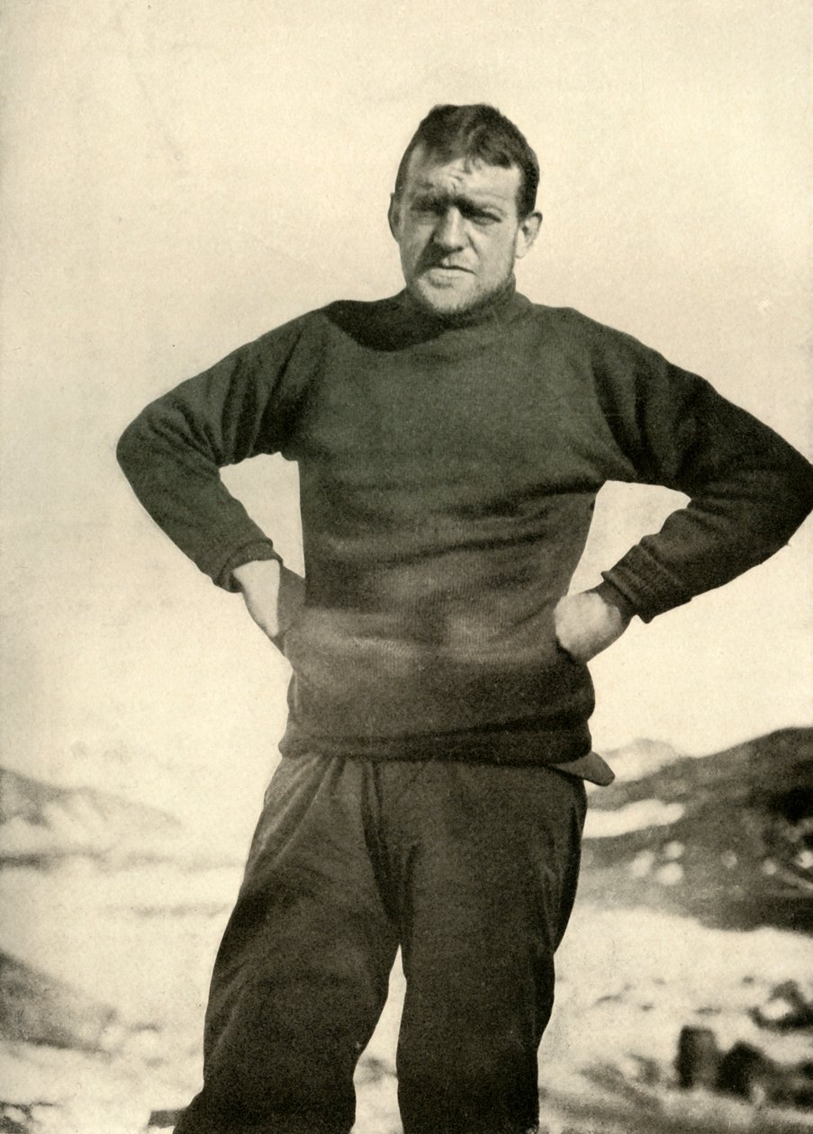 O líder da expedição em Winter Garb, c1908, 1909 de Unbekannt