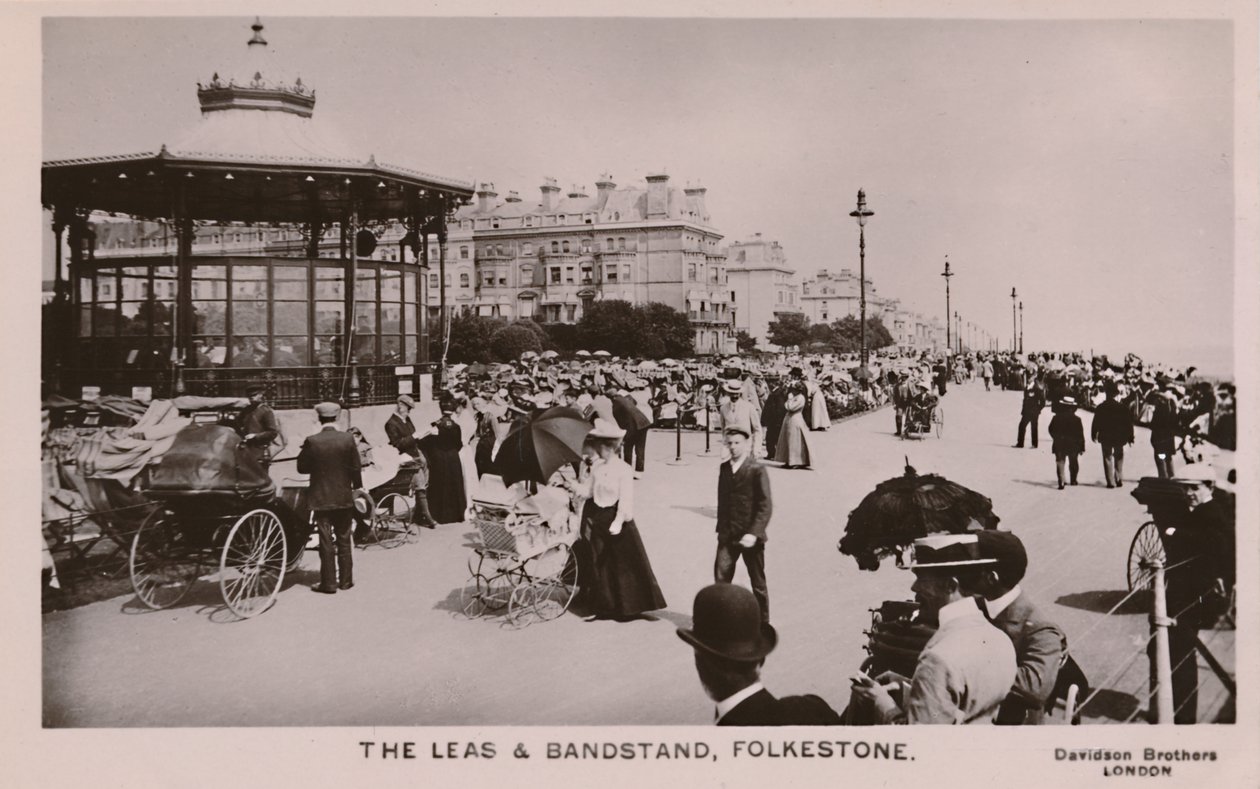 The Leas & Coreto, Folkestone, final do século XIX e início do século XX de Unbekannt