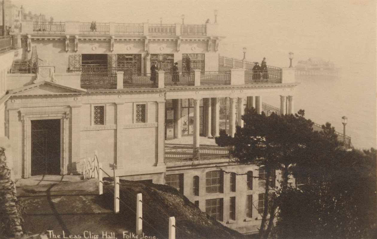 O Leas Cliff Hall, Folkestone, final do século XIX e início do século XX de Unbekannt