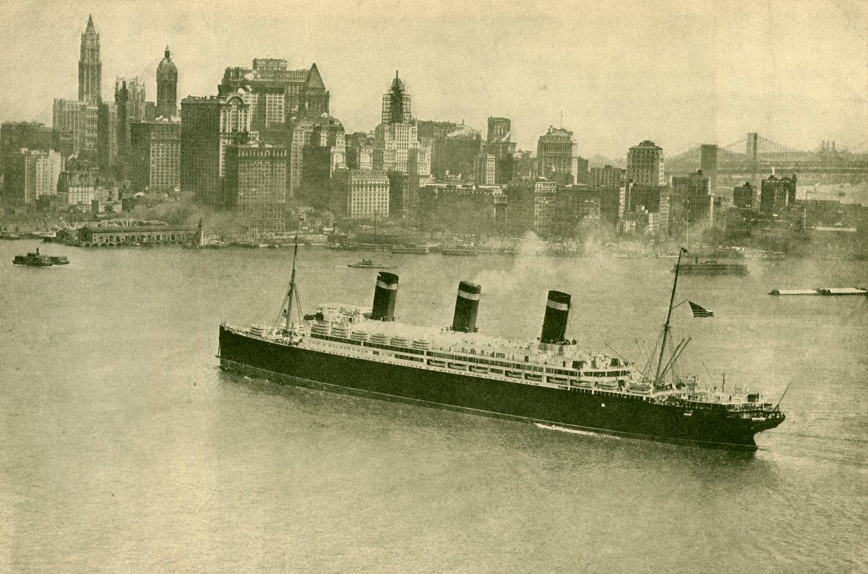 O Leviatã em Nova York, c1930. de Unbekannt