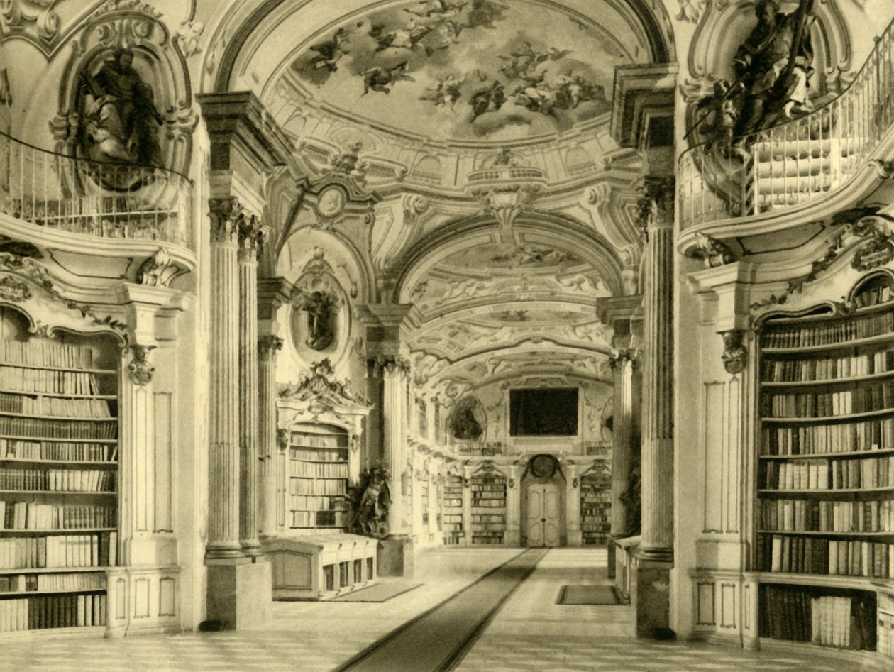 A Biblioteca, Admont Abbey, Áustria, c1935. de Unbekannt