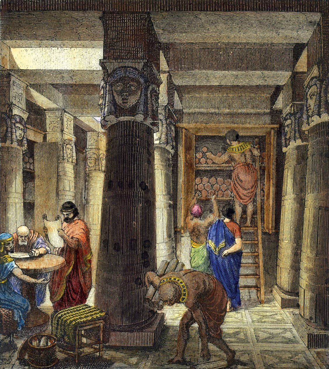 A Biblioteca de Alexandria, 1876 de Unbekannt