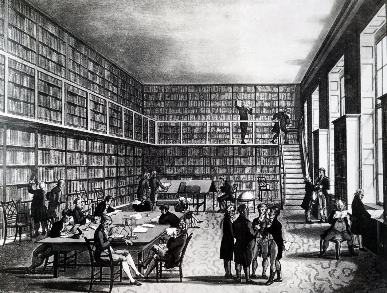 A Biblioteca da Instituição Real, Rua Albemarle de Unbekannt