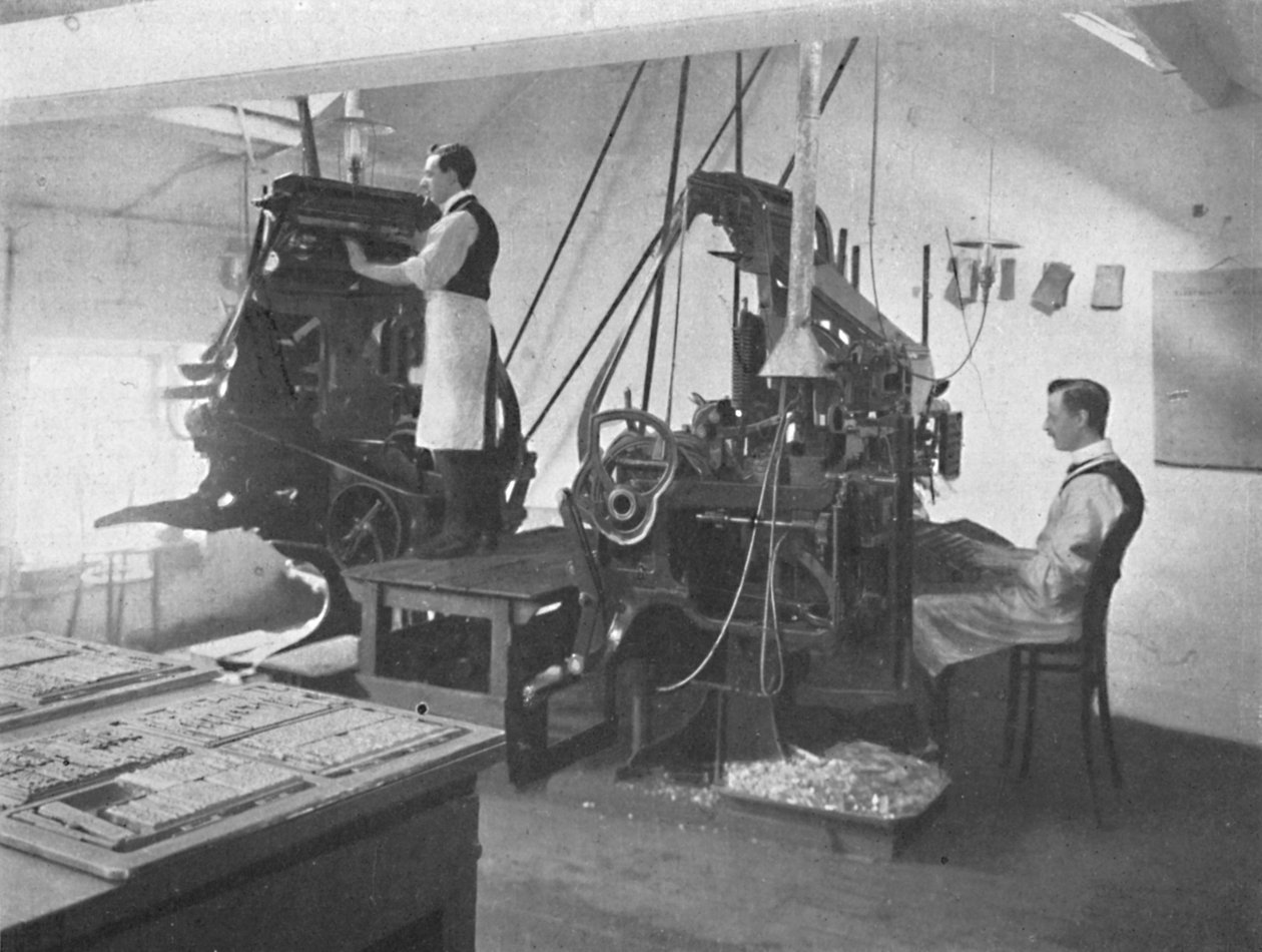 Os Linotipos, 1916 de Unbekannt