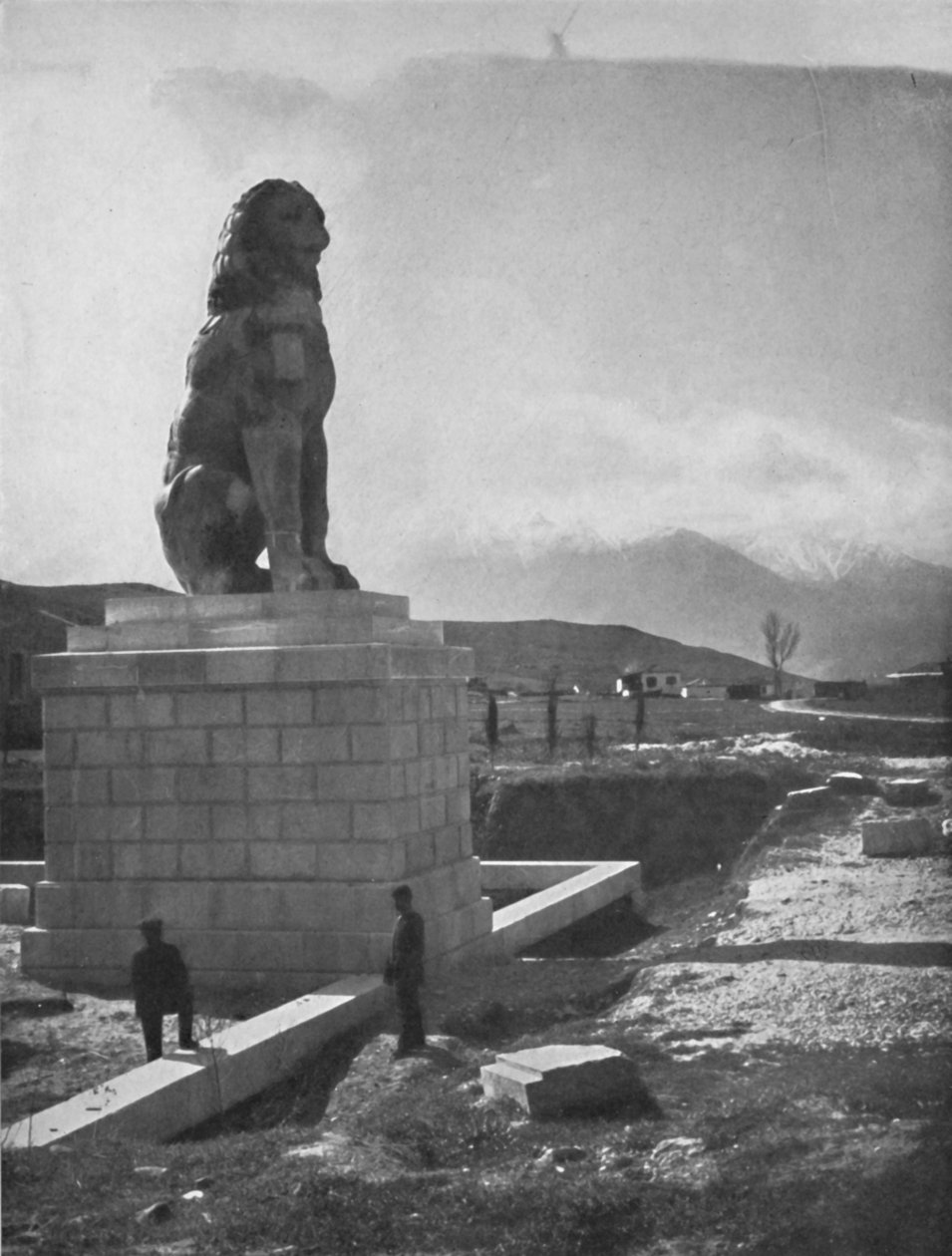 O Leão de Chaeronea, Acrópole e Monte Parnaso, 1913 de Unbekannt