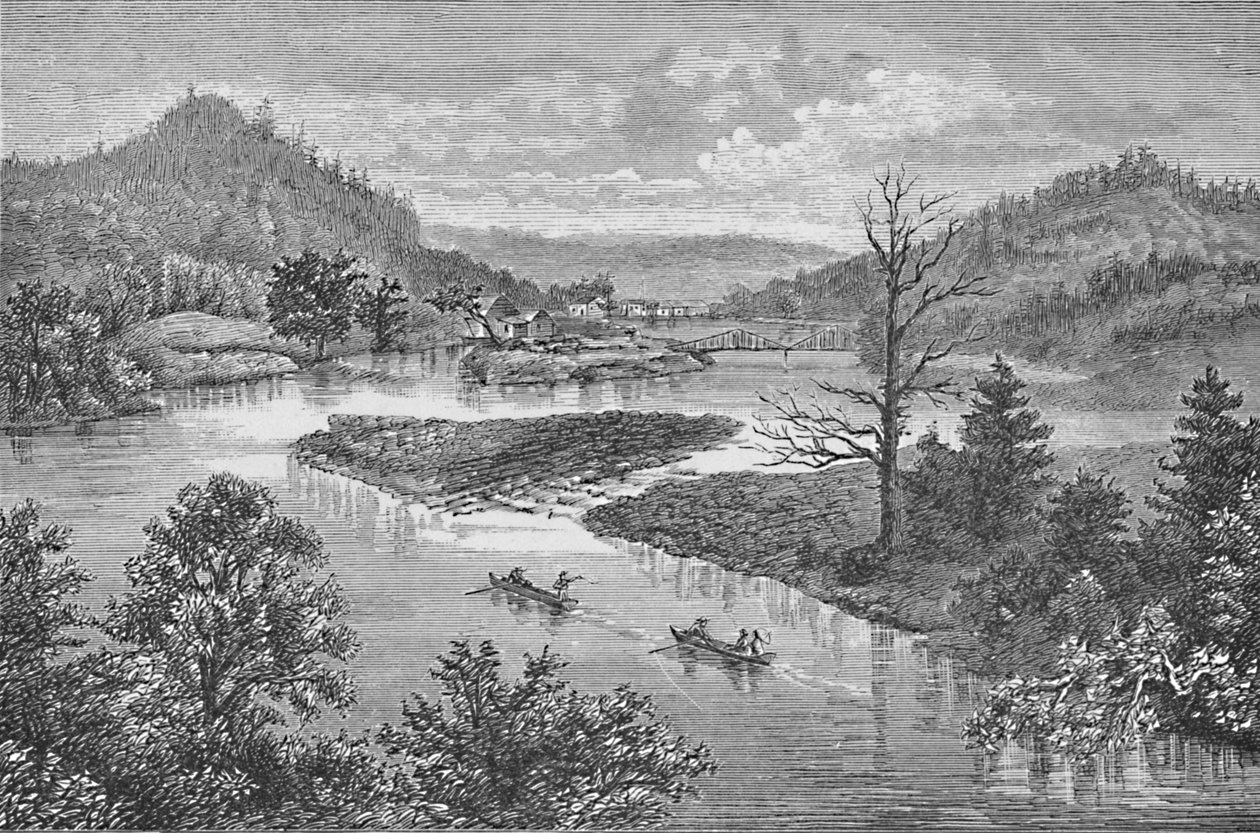 A pequena Juniata - Tyrone à distância, 1883 de Unbekannt