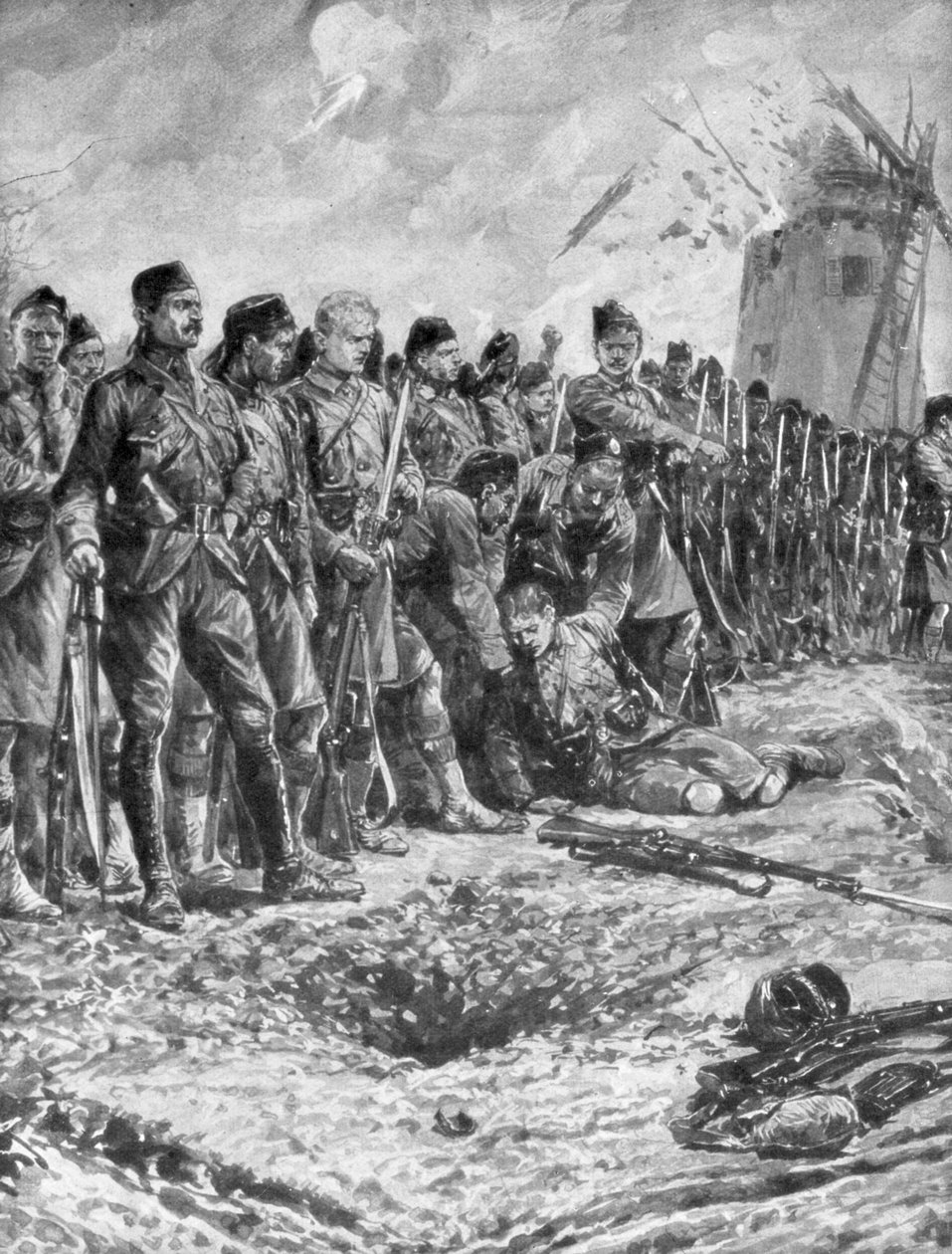 O regimento territorial escocês de Londres que reforma sua linha de fogo, 31 de outubro de 1914, 1926 de Unbekannt