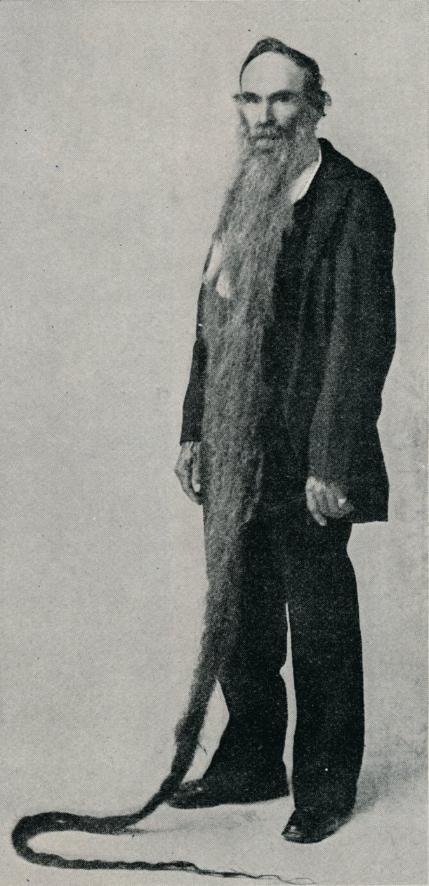 A barba mais longa já registrada, 1896, 1910 de Unbekannt