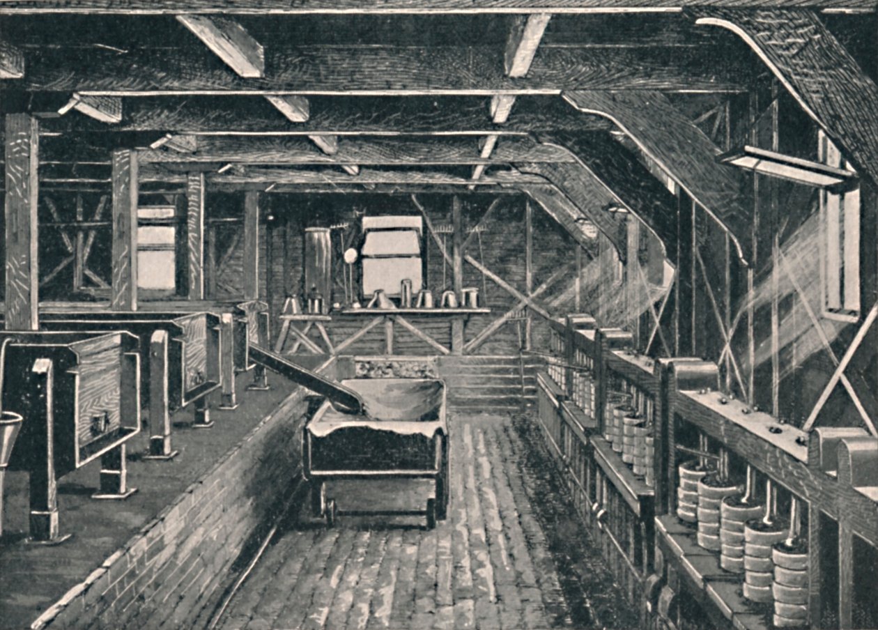 A Fábrica de Queijos Longford, Derbyshire, c1881, 1904 de Unbekannt