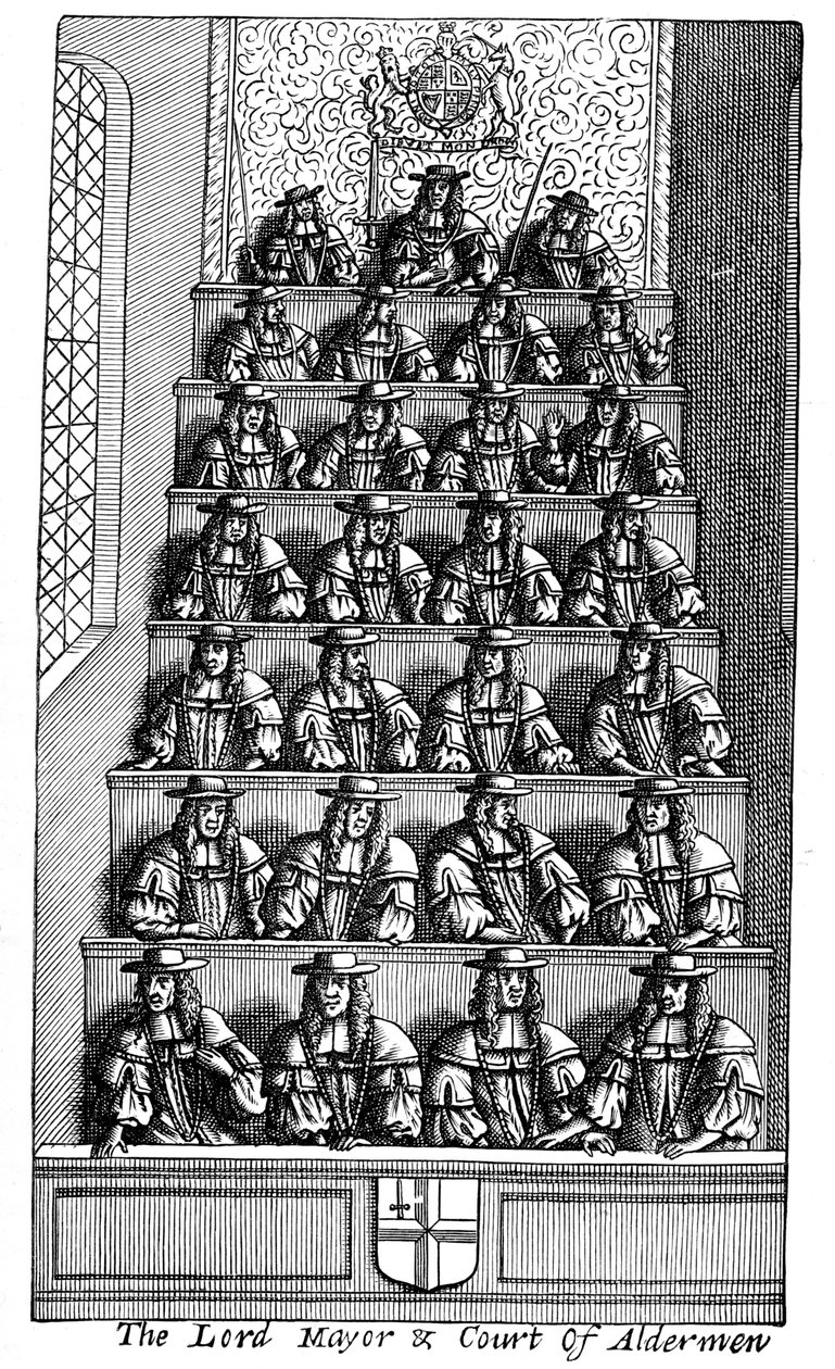 O Lorde Prefeito e a Corte de Vereadores, Londres, 1681 1894 de Unbekannt