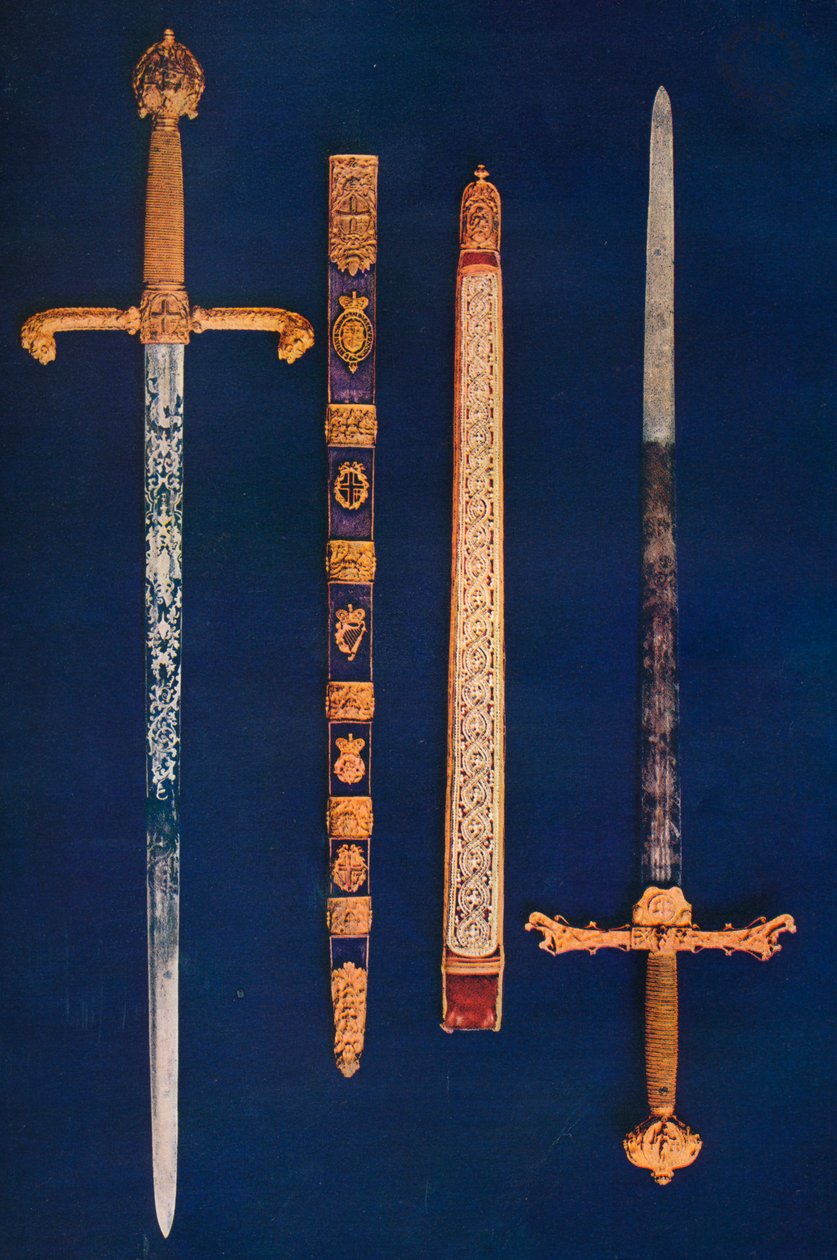 Os Lord Mayors Espada de Estado e Pearl Sword, 1916 de Unbekannt