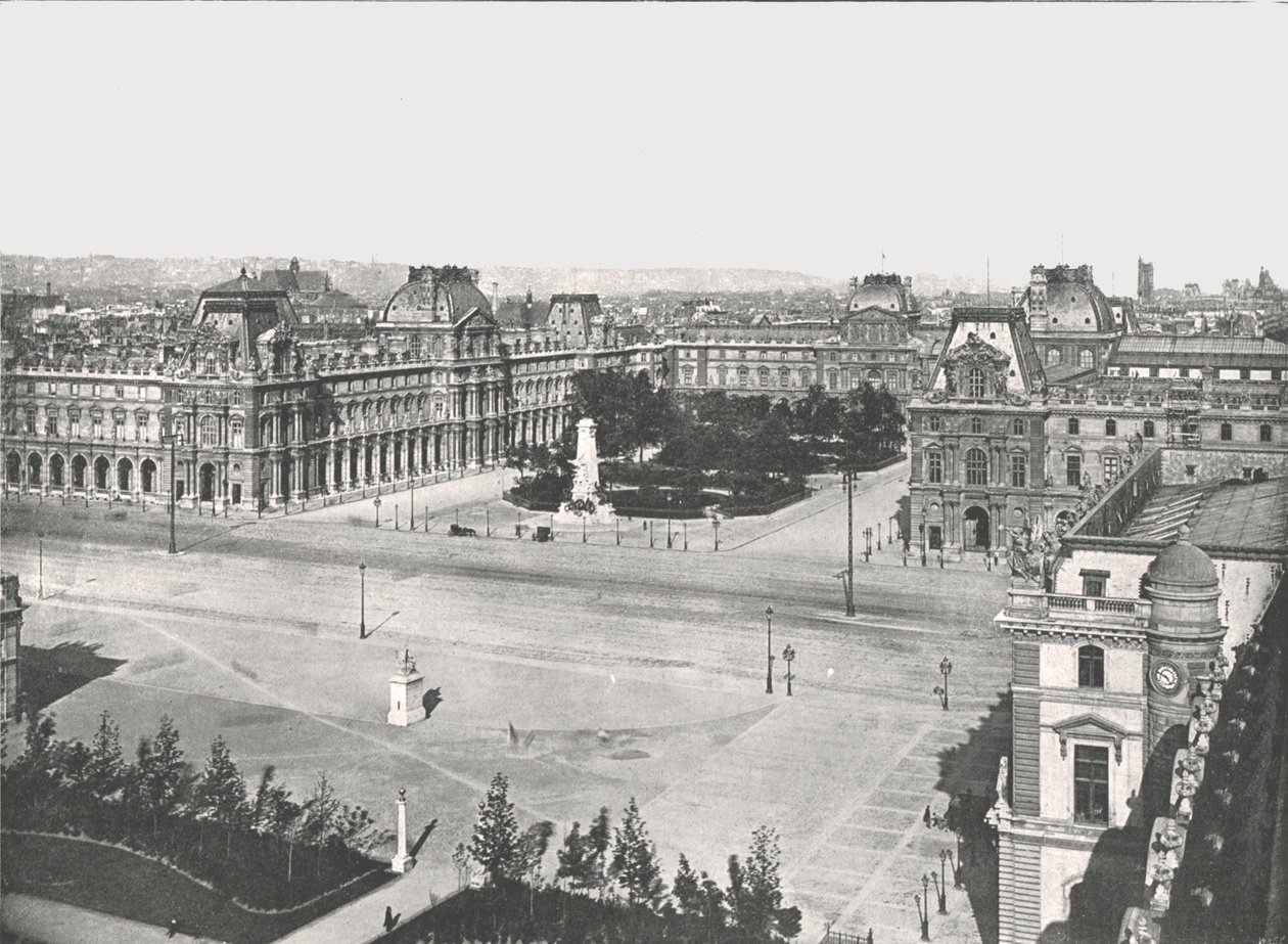 O Louvre, Paris, França, 1895. de Unbekannt