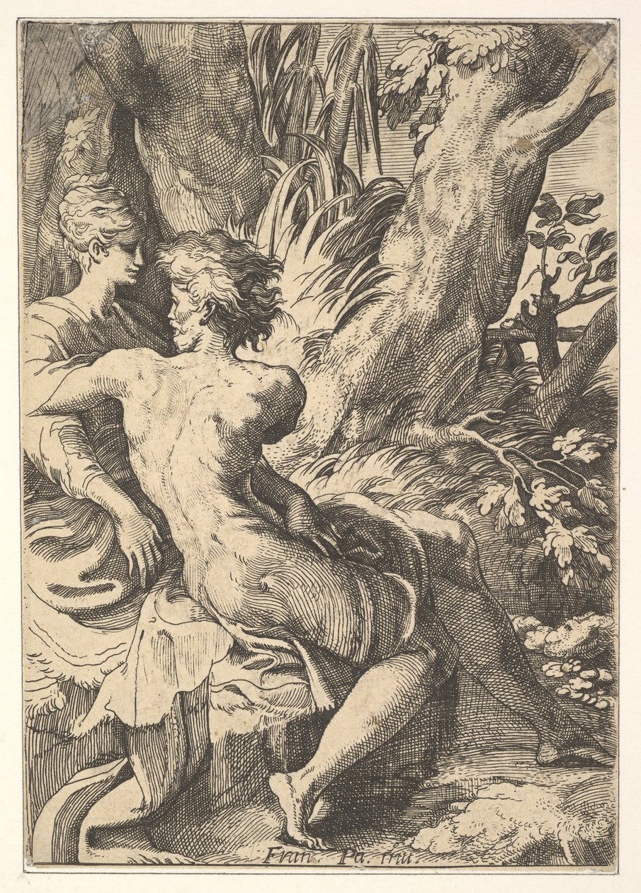Os amantes, século XVII. de Unbekannt