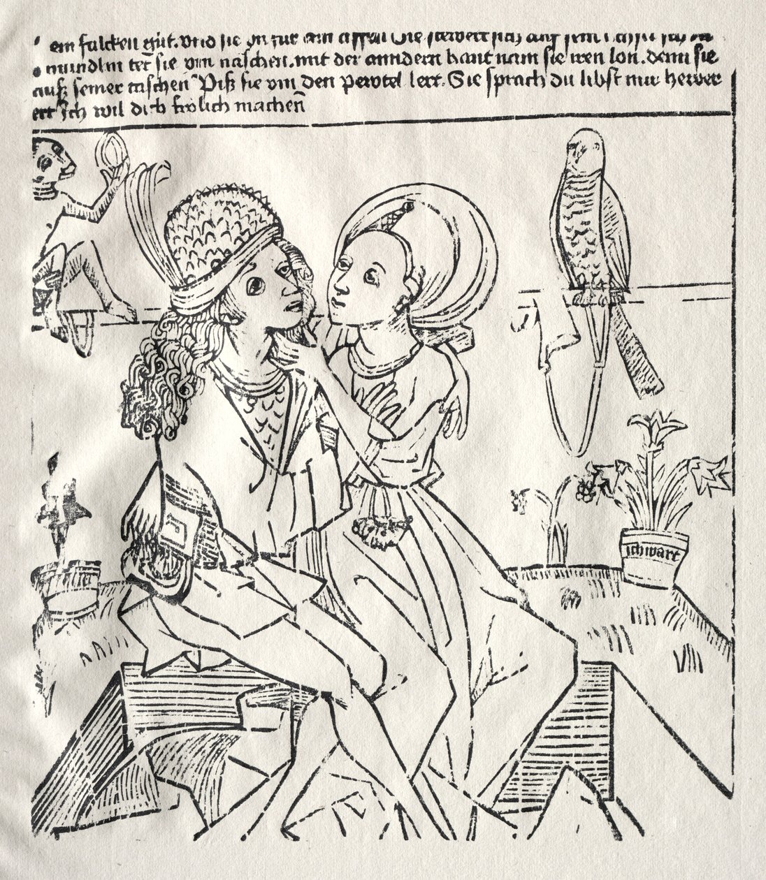 Os amantes, c. 1470 de Unbekannt
