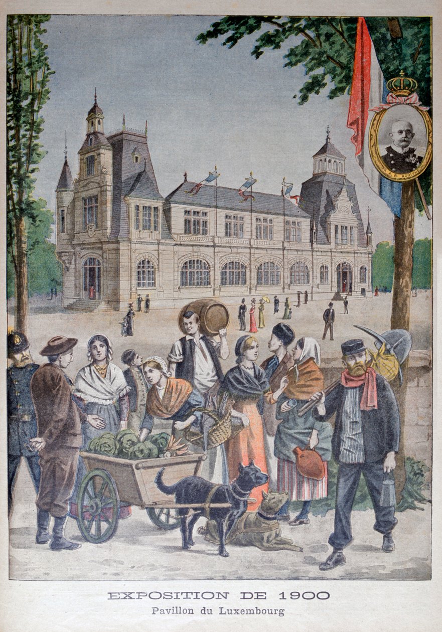 O pavilhão do Luxemburgo na Exposição Universal de 1900, Paris, 1900 de Unbekannt