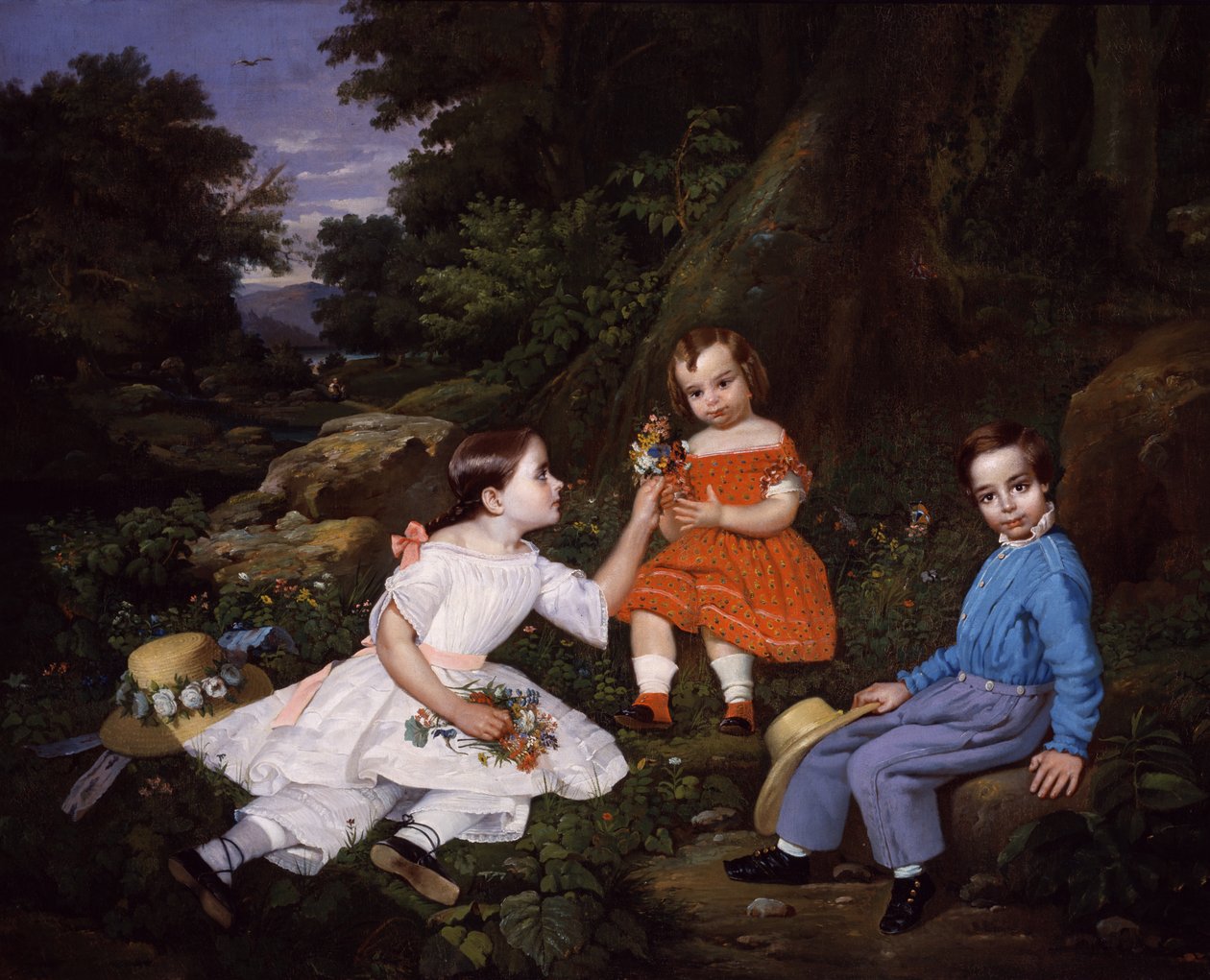 As Crianças Mabie, c. 1852. de Unbekannt
