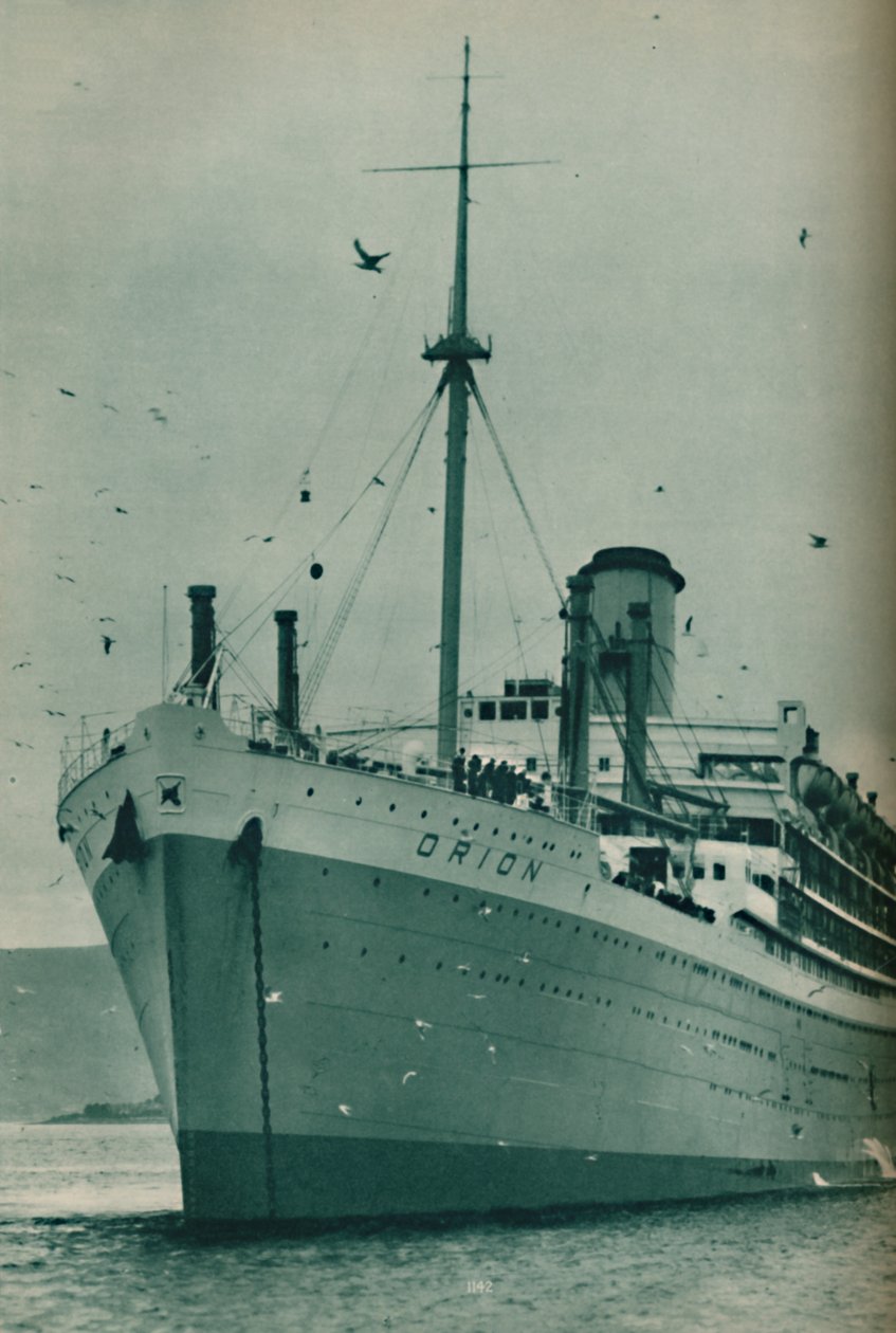 A Majestade de um Grande Navio - O Órion ancorado, 1937 de Unbekannt