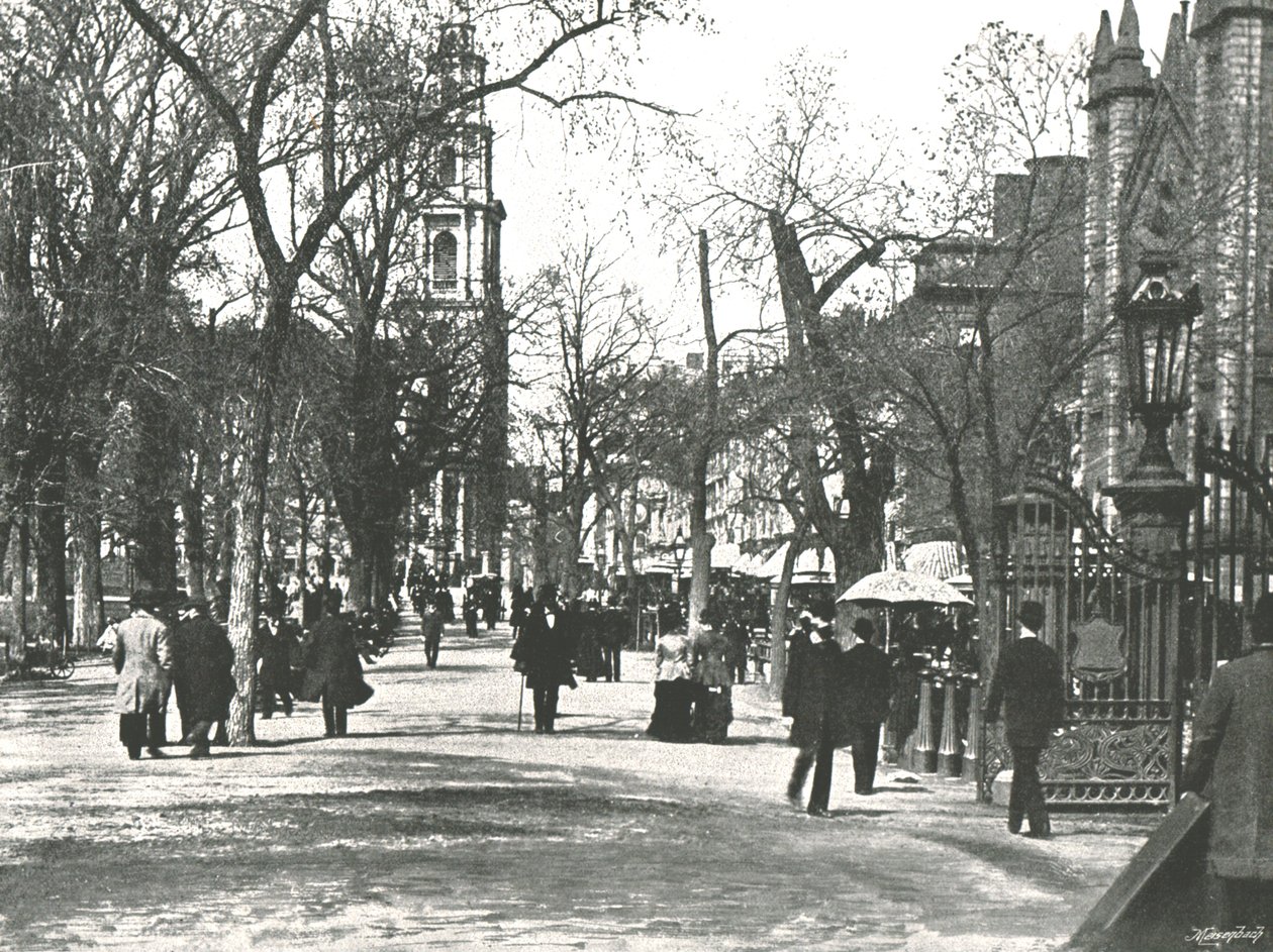 The Mall, Boston, EUA, 1895. de Unbekannt