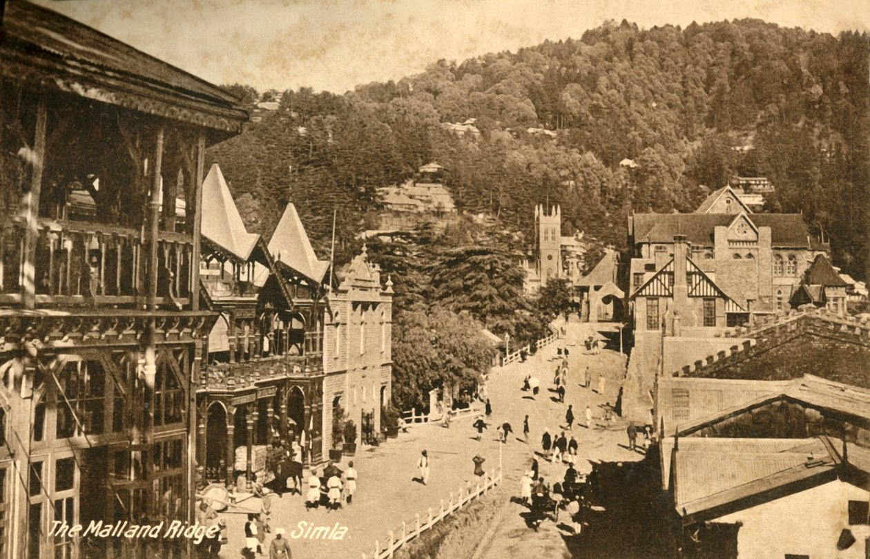 O shopping e Ridge - Simla, c1918-c1939. de Unbekannt