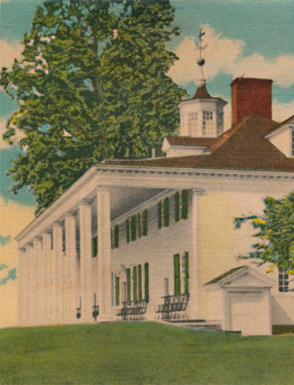 The Mansion, elevação do rio, 1946 de Unbekannt