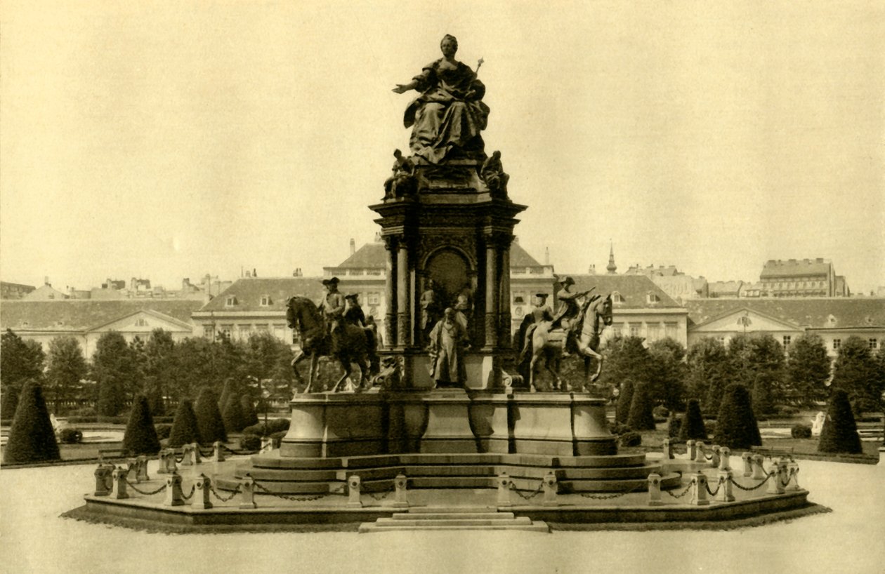 Maria Theresia Monument, Viena, Áustria, c1935. de Unbekannt