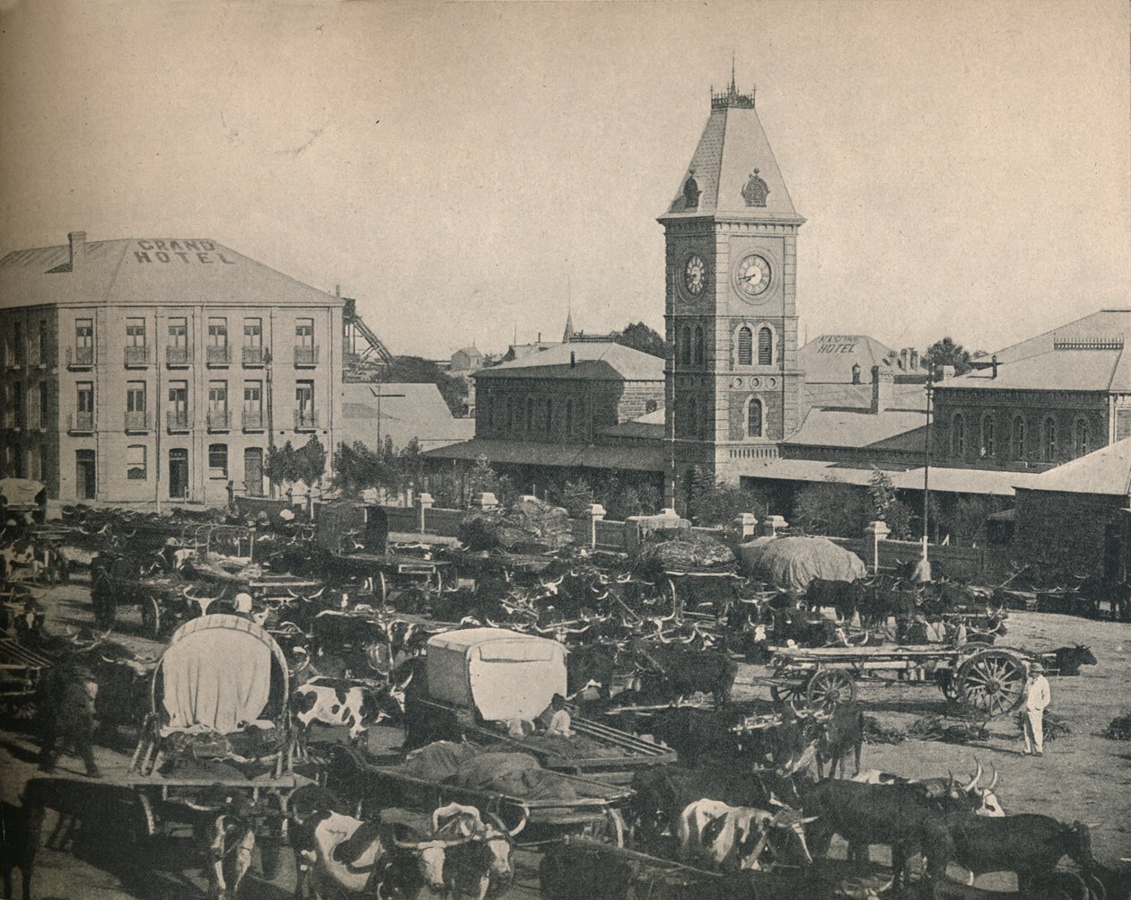 O mercado, Kimberley, c1900. de Unbekannt