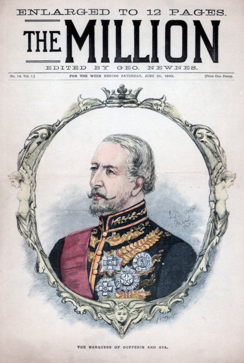 O marquês de Dufferin e Ava, 1892 de Unbekannt