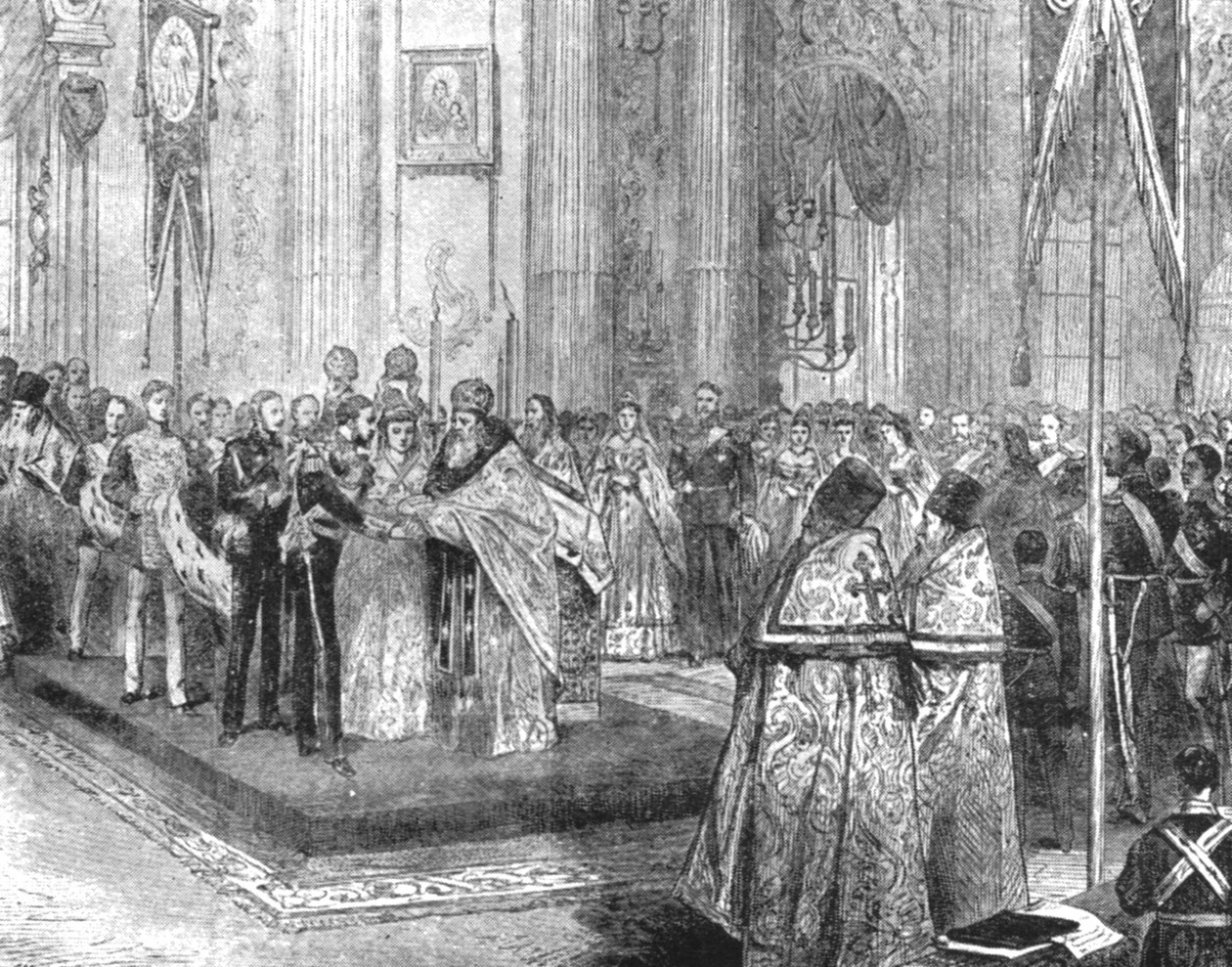 O casamento do duque de Edimburgo com a grã-duquesa Marie Alexandrovna ... 1874, 1901. de Unbekannt