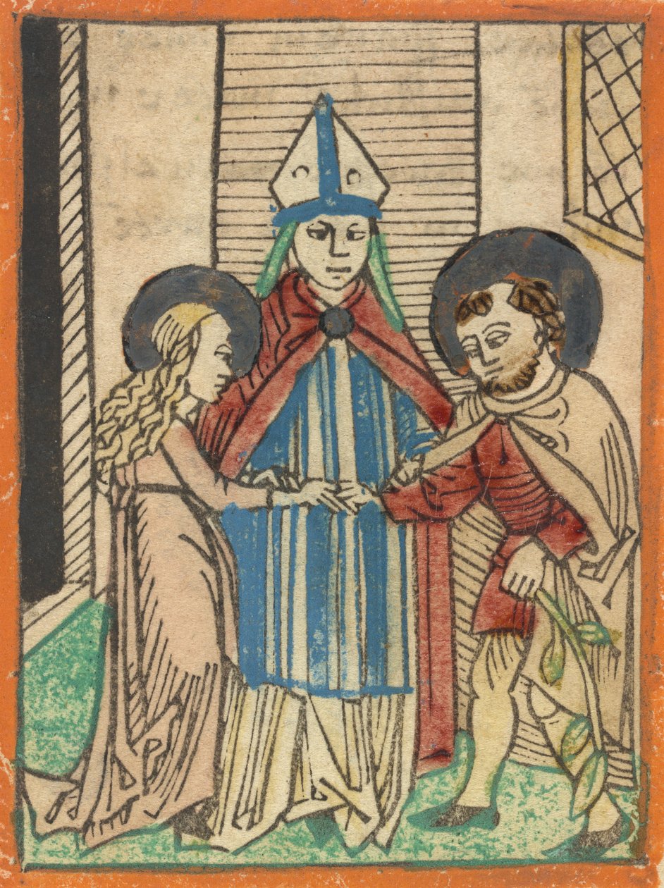 O Casamento da Virgem, 14801490. de Unbekannt
