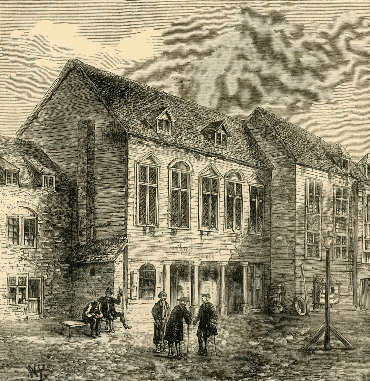 A prisão de Marshalsea, no século XVIII, c1878. de Unbekannt