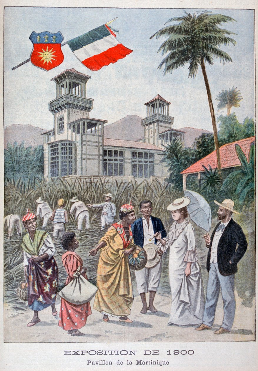 O pavilhão da Martinica na Exposição Universal de 1900, Paris, 1900 de Unbekannt