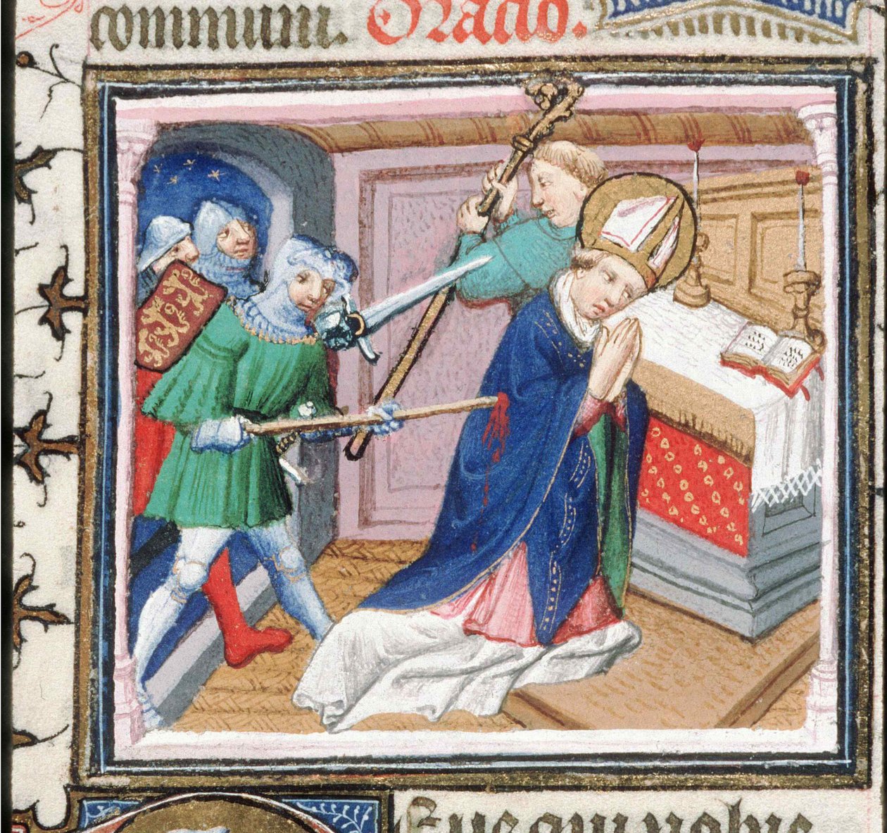 O martírio de São Tomás Becket, 1460s. de Unbekannt