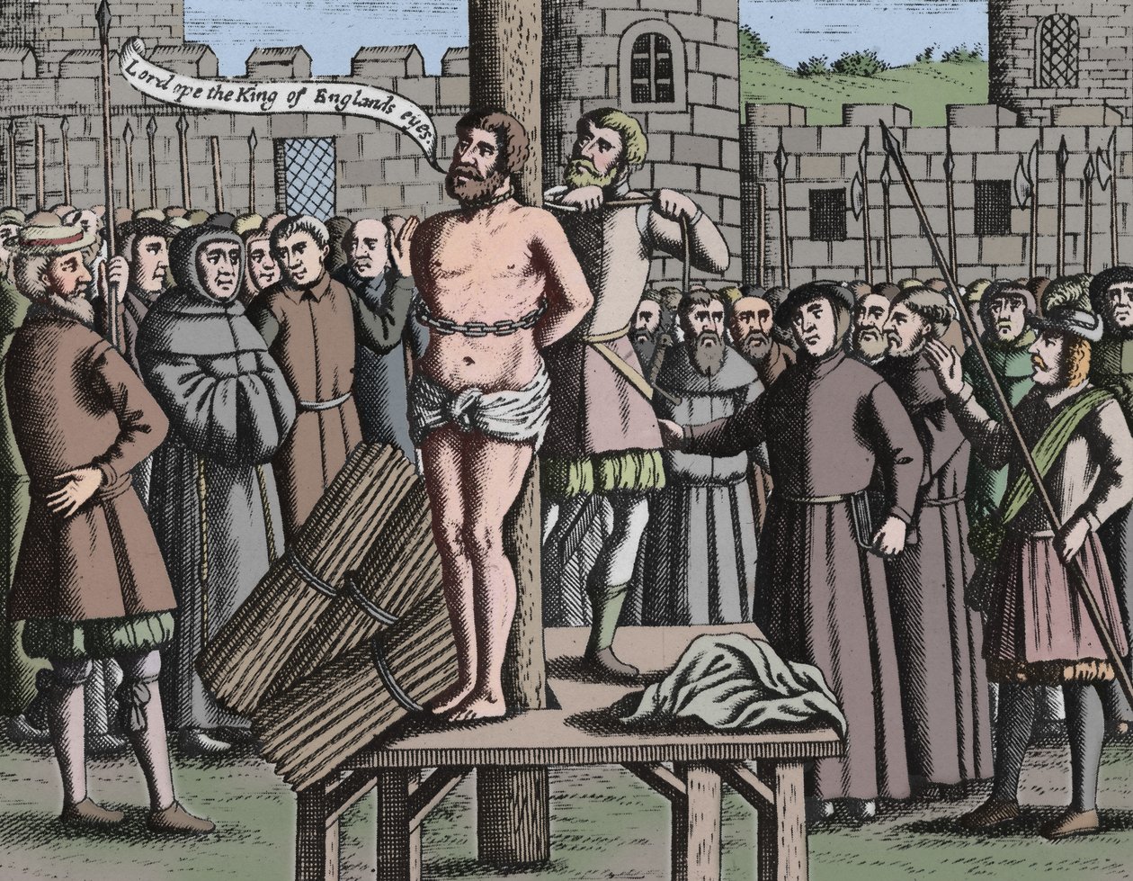 O Martyrdome do Mestre William Tindall na Flandres pelo Castelo de Vilvord, 1563, 1947 de Unbekannt