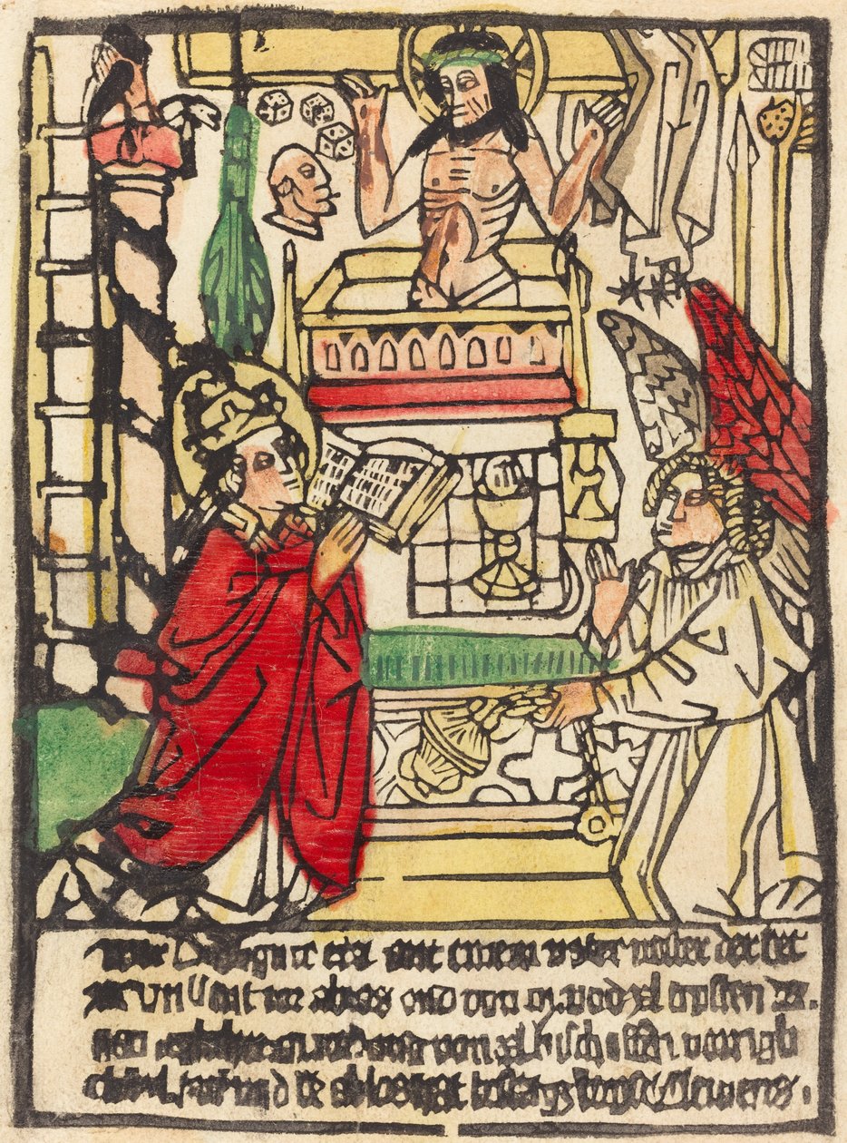A Missa de São Gregório, c. 1470. de Unbekannt