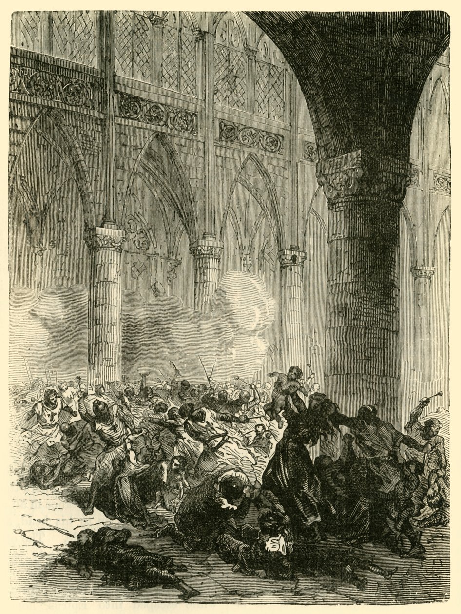 O Massacre de Beziers, 1209, 1890. de Unbekannt