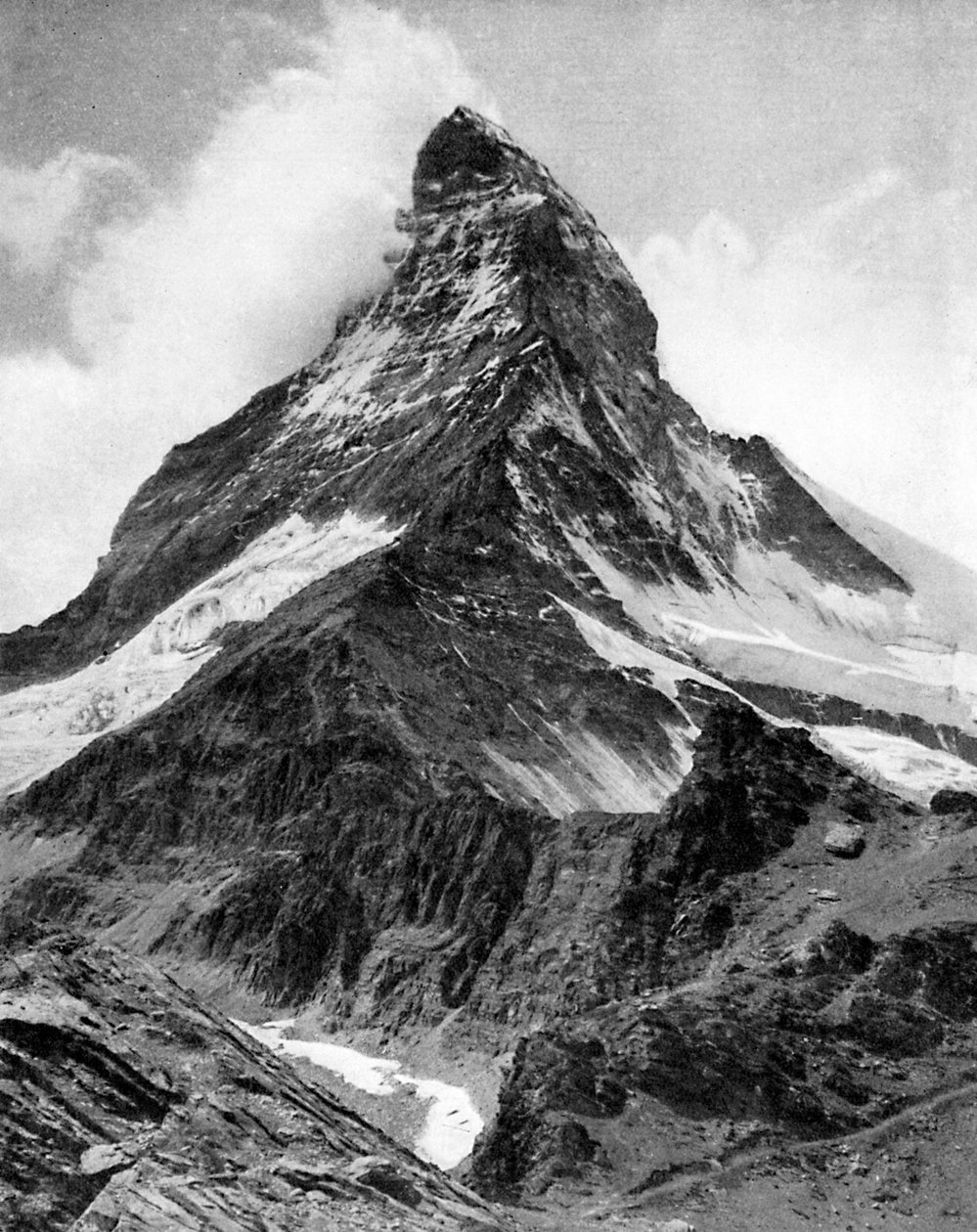 O Matterhorn, os Alpes, século XX de Unbekannt