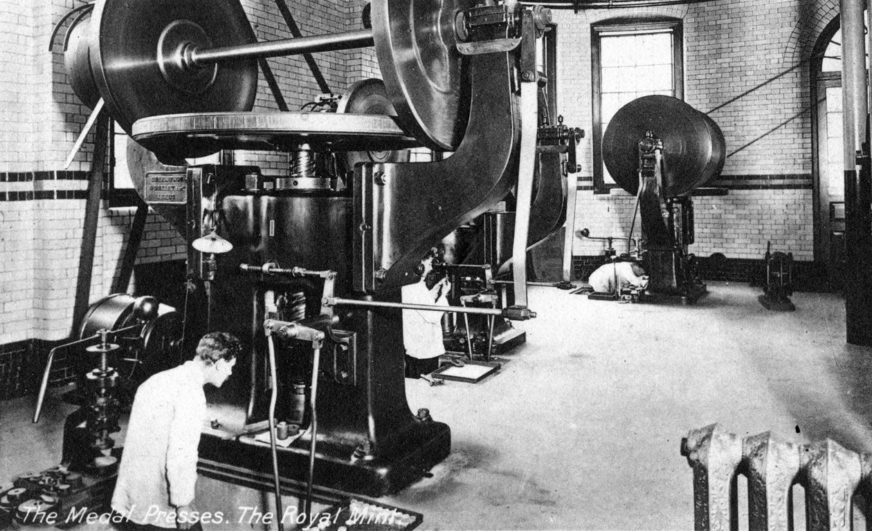 The Medal Press, Royal Mint, Tower Hill, Londres, início do século XX de Unbekannt