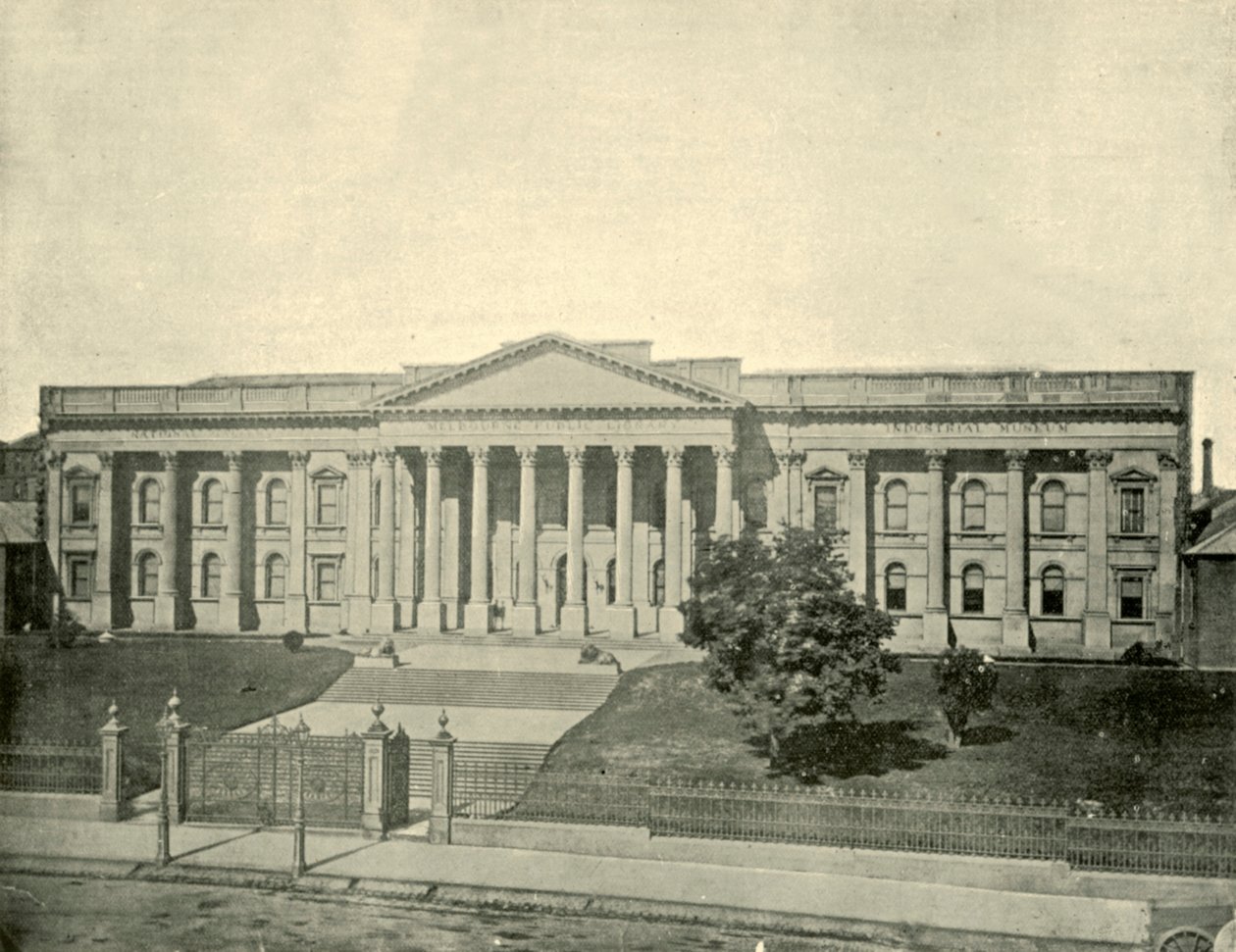 A Biblioteca Pública de Melbourne, 1901. de Unbekannt