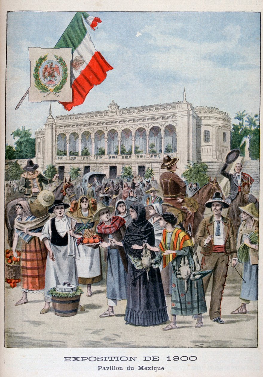 O pavilhão mexicano na Exposição Universal de 1900, Paris, 1900 de Unbekannt