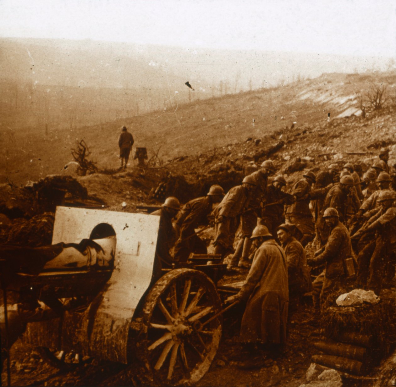 O moinho em Laffaux, norte da França, 1º de abril de 1917 de Unbekannt