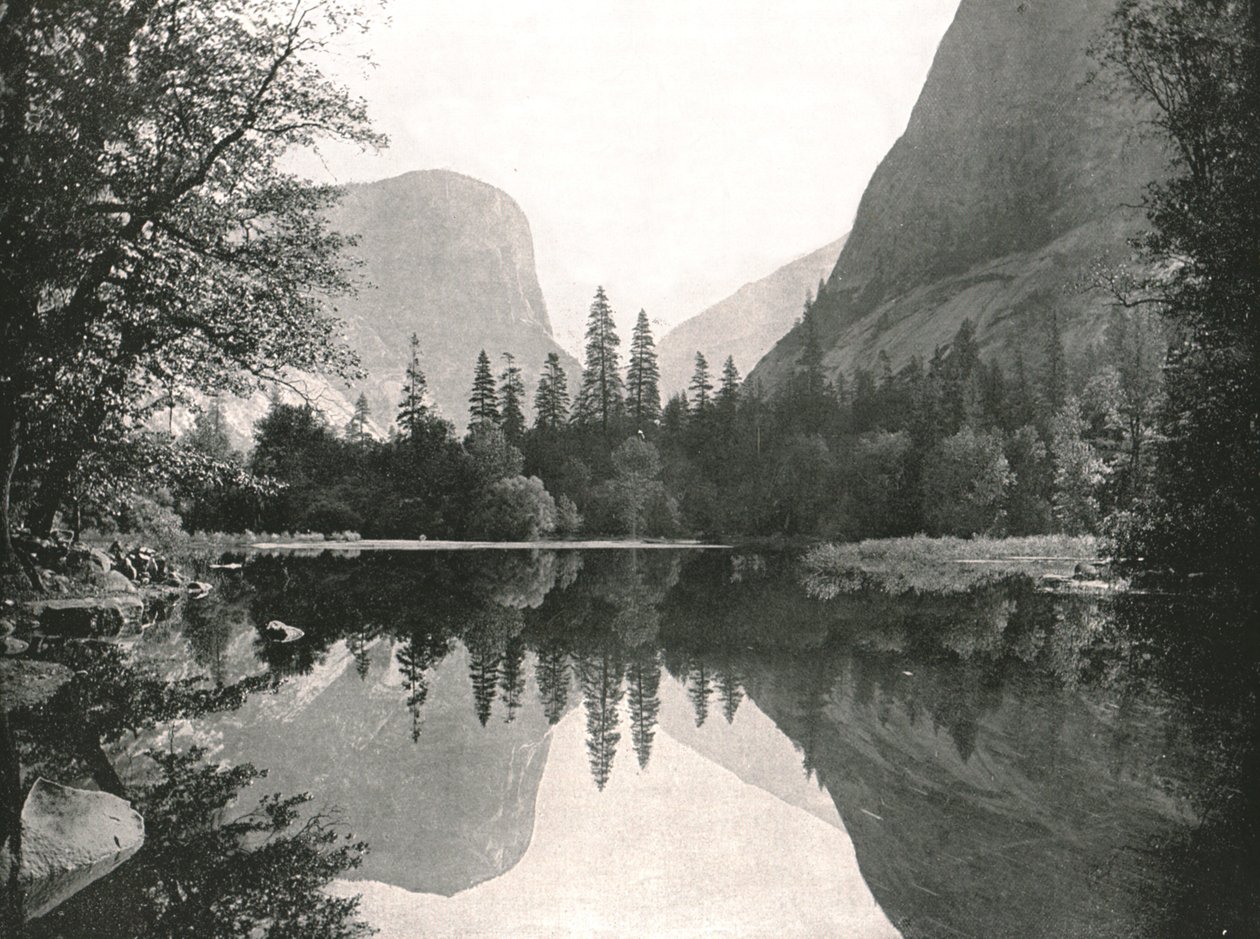 O Lago Mirror, vale de Yosemite, EUA, 1895. de Unbekannt