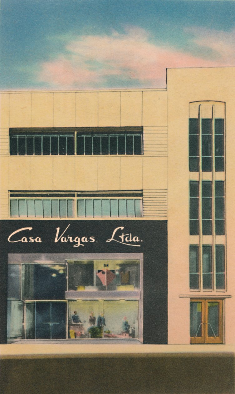 A moderna loja de departamentos Casa Vargas Ltda., Barranquilla, c1940s de Unbekannt